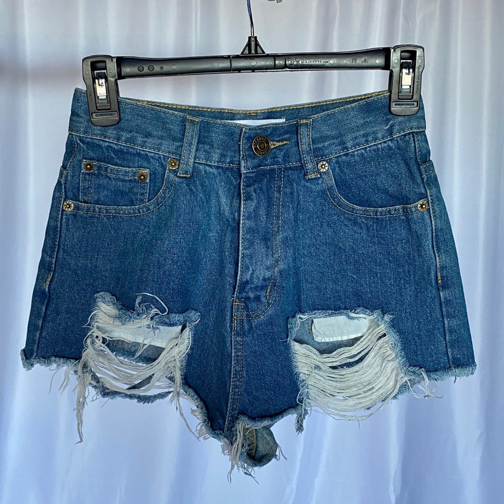 The Rockn Rev Shorts (Blue Denim)